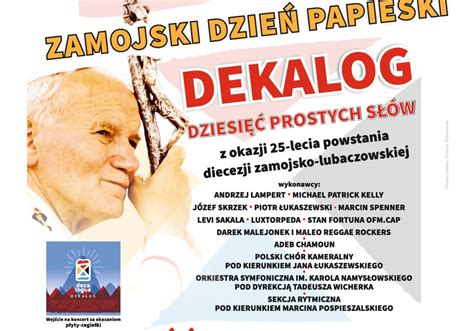 Koncert Papieski Dekalog Dziesi Prostych S W Wokolzamoscia Pl