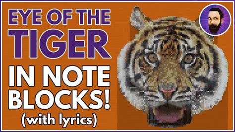 Survivor Eye Of The Tiger ♪ Minecraft Note Block Song Lyrics Youtube