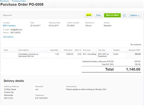 Purchase Order Process Notes for Xero - HJS Accountants Limited ...