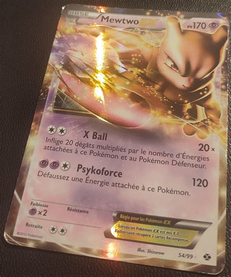 Carte Pokémon Mewtwo EX 54 99 Noir Blanc Destinées Futures 2012 FR eBay