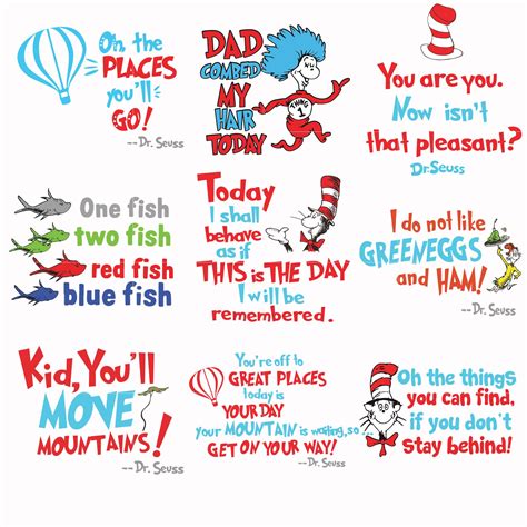 Dr Seuss Bundle Svg Dr Seuss Svg Dr Seuss Quotes Svg Png Dxf Eps