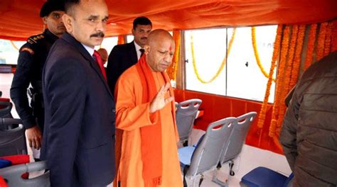 Yogi Inspects Tent Cities In Ayodhya For Convenience Of Devotees