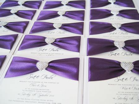 Purple Wedding Invitations