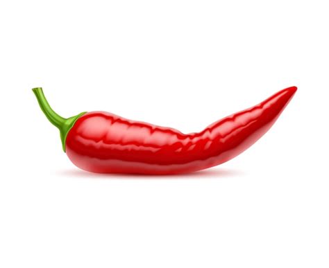 Premium Vector Realistic Raw Isolated Whole Hot Chili Pepper