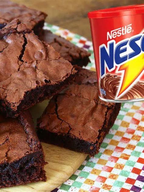 Receita F Cil De Brownie De Nescau Fa A Hoje Cozinha Do Pai