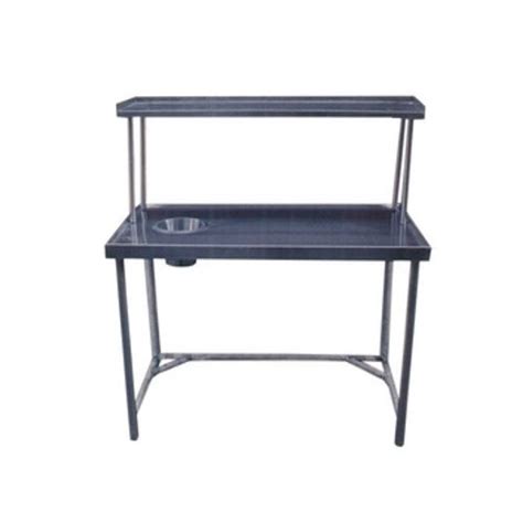 Bansal Stainless Steel Soiled Dish Landing Table With Garbage Chute