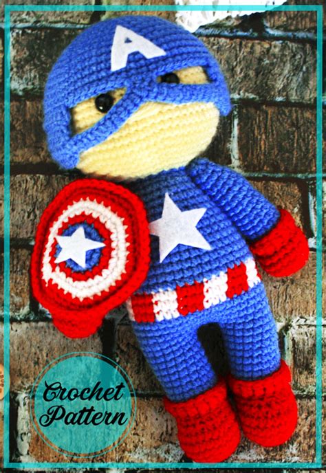 Patr N Gratis Del Capit N Am Rica Amigurumi Paso A Paso En Espa Ol