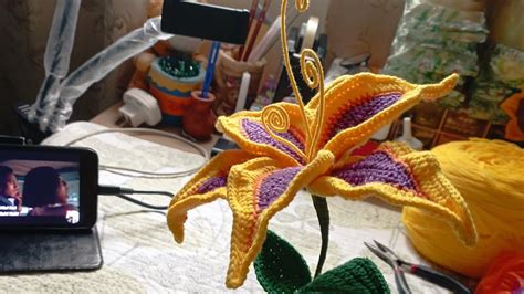 Pattern Making Rapunzel Crochet Sundrop Flower Llbc Pattern Youtube