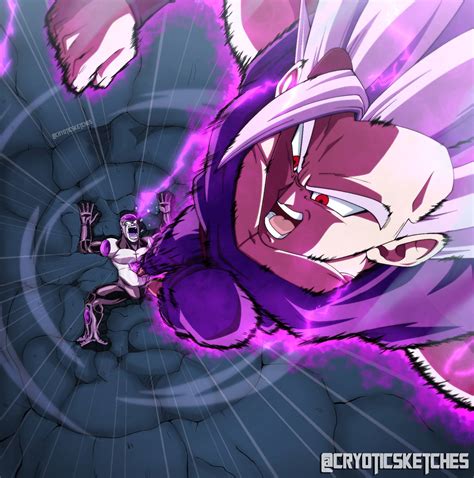 Beast Gohan vs Black Frieza by sketchyeddie123 on DeviantArt