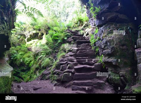 Natural Rock Chasm Luds Church Staffordshire Peak District It Is A