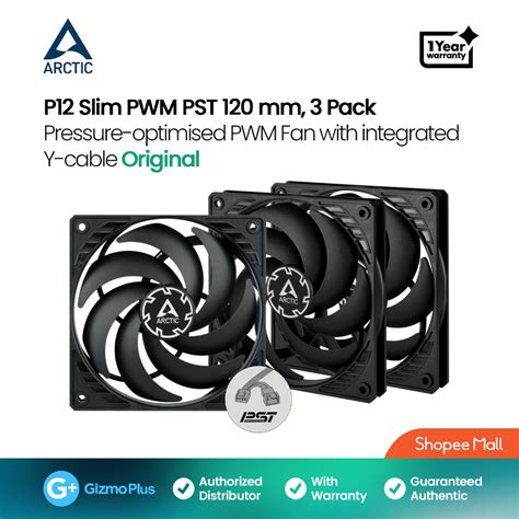 Arctic P Slim Pwm Pst Pressure Optimised Mm Pwm Fan With