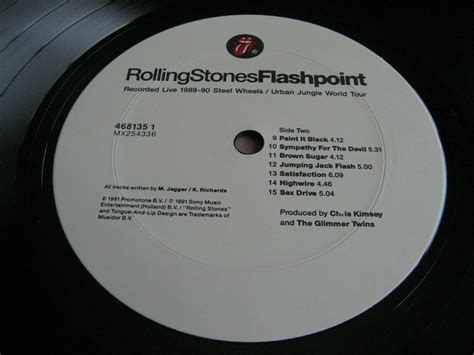 Rolling Stones Flashpoint 1991 Lp Final Oz Stones