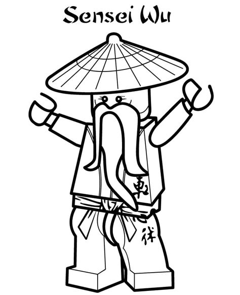 Lego Ninjago Coloring Pages Zane Zx