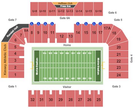 Michie Stadium Seating Map | Elcho Table