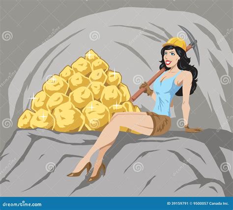 Gold Digger Stock Vector Illustration Of Black Widow 39159791