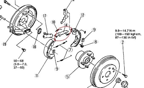 Rear Brake Self Adjusters Release The Drums Are Worn To The Point