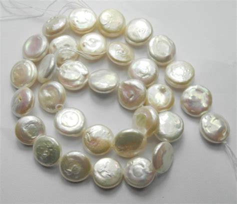 Good Quality Creamy White 12mm Coin Freshwater Pearl