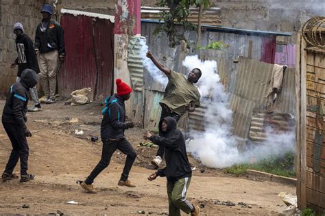 Kenyan Police Clash With Anti Government Protesters The Hindu