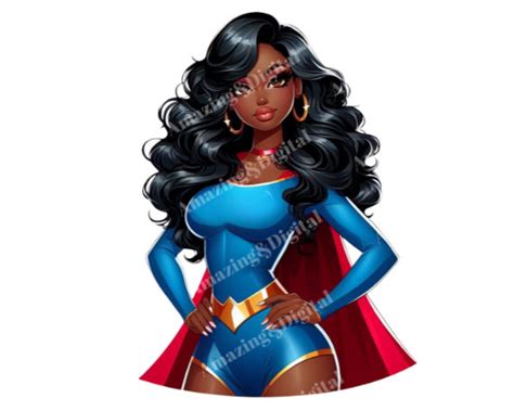 Woman Superhero Png Image Black Super Woman Clipart Woman Super Hero