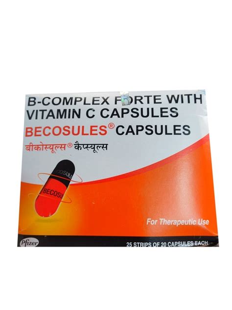 B Complex Forte With Vitamin C Becosules Capsules At Rs Box