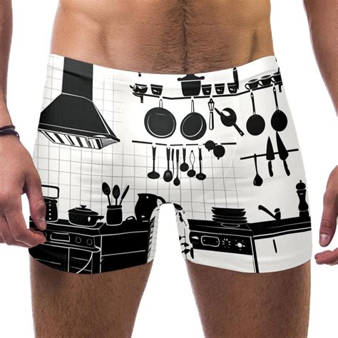 Mens Swim Briefs Mens Bikini Swimwear Cartoon Kitchen Set Walmart
