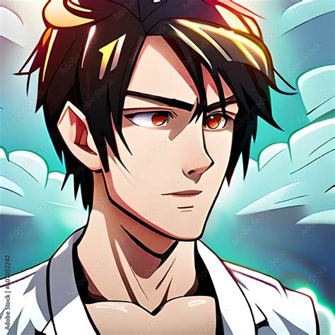 anime boy pfp stock illustration adobe stock