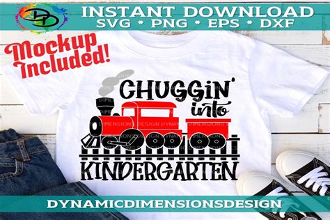 Chuggin Into Kindergarten Graphic By Dynamic Dimensions · Creative Fabrica