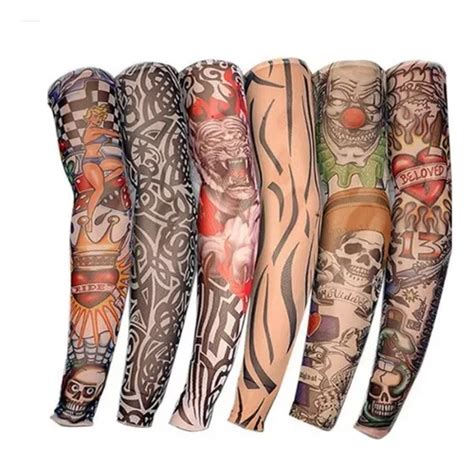 Manga Protectoras Sol Tatuaje Licra Unitalla Unisex 6 Piezas Meses