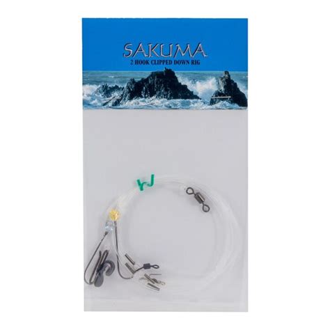 SAKUMA 2 HOOK CLIPPED DOWN RIG Channel Tackle