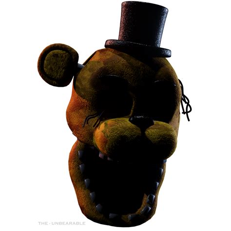 Withered Golden Freddy Head Character Render by TheUnbearable101 on ...