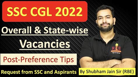 SSC CGL 2022 State Wise Vacancies Post Preference Important Details