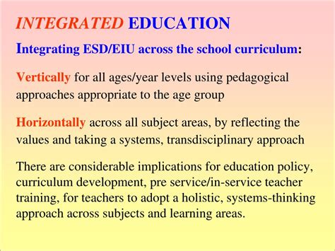 Ppt Teachinglearning And Whole School Approaches To Esdeiu Powerpoint Presentation Id491857