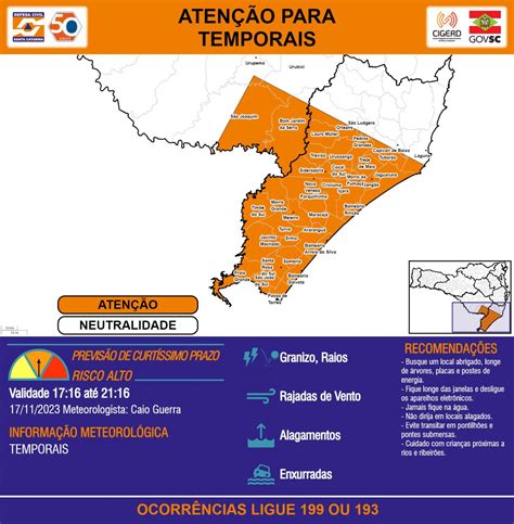 Tempestades Severas Defesa Civil Alerta Para Piora Da Chuva Nas