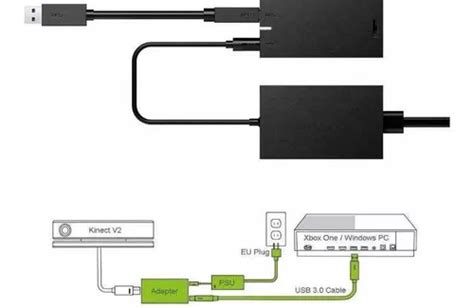 Adaptador Kinect 3 0 Conector Xbox One X One S Windows 10 Frete grátis