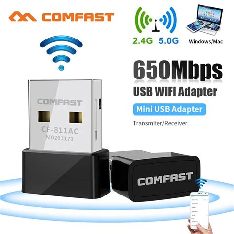 Comfast 600mbps Wireless Usb Wifi Adapter 2 4g 5g Usb2 0 Wifi Network Card 802 11n