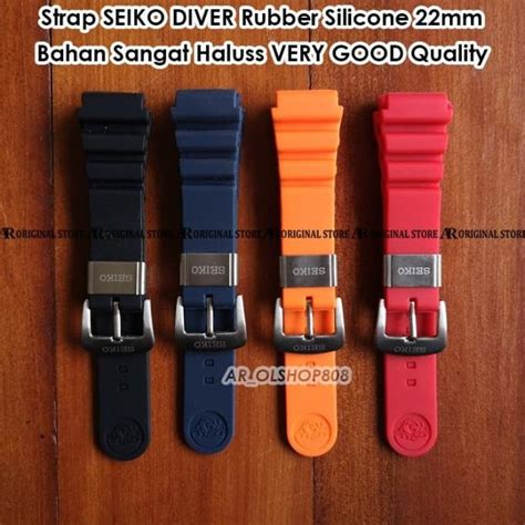 Jual Aftermarket Strap SEIKO DIVER Rubber 22mm Tali Jam Tangan 22 Mm