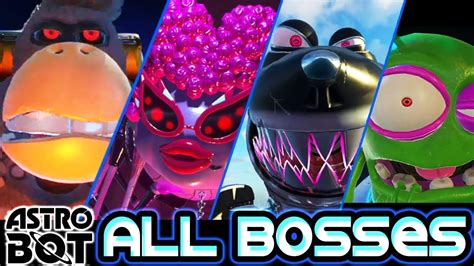 Astro Bot Rescue Mission All Bosses Boss Fights No Damage Youtube