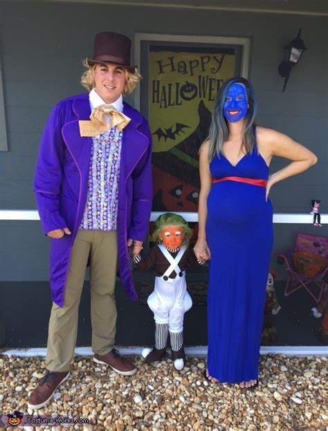 Willy Wonka Violet And Their Oompa Loompa Costume