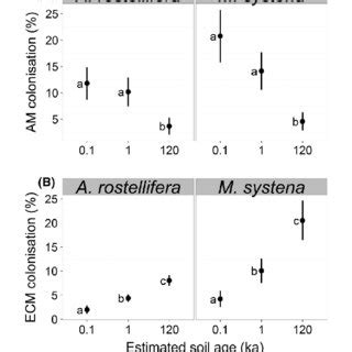 Percentage Of Root Length Colonized By A Arbuscular Mycorrhizal Fungi