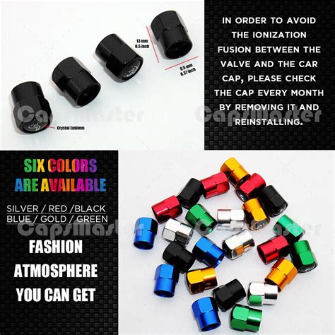 4pcs Hex Type S Sport Car Wheels Tire Air Valve Caps Stem Dust Cover