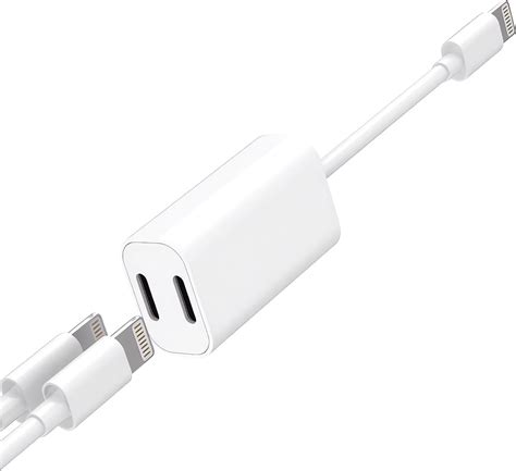 Apple Mfi Certified Iphone Adapter Headphone Adapter For Iphone Dual Lightning