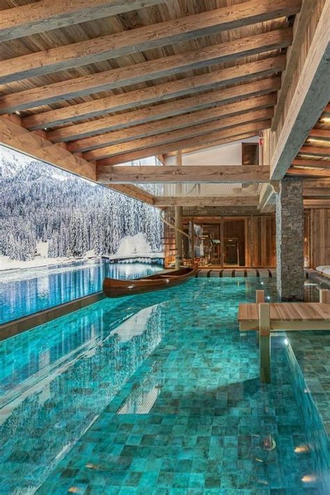 Pin By Yulia On The Chalet Indoor Pool Design Indoor Swimming Pool