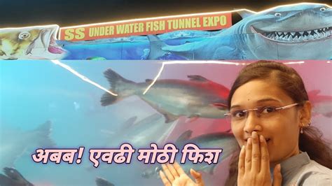 अबब एवढी मोठी फिश आम्ही पहिल्यांदा बघितली Under Water Fish Tunnel