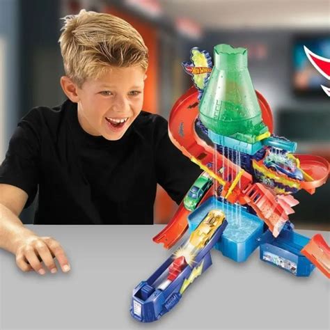 Hot Wheels City Pista De Percurso e Veículo Color Shifters Laboratório Científico bebrands