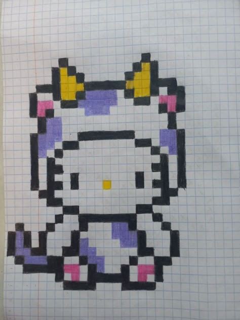 10 Ideas De Dibujos Pixeleados De Hello Kitty 🫶 Lindos Dibujos