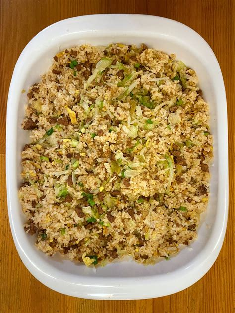 Ground Beef Fried Rice 生炒牛肉飯 Cooking With Kenneth