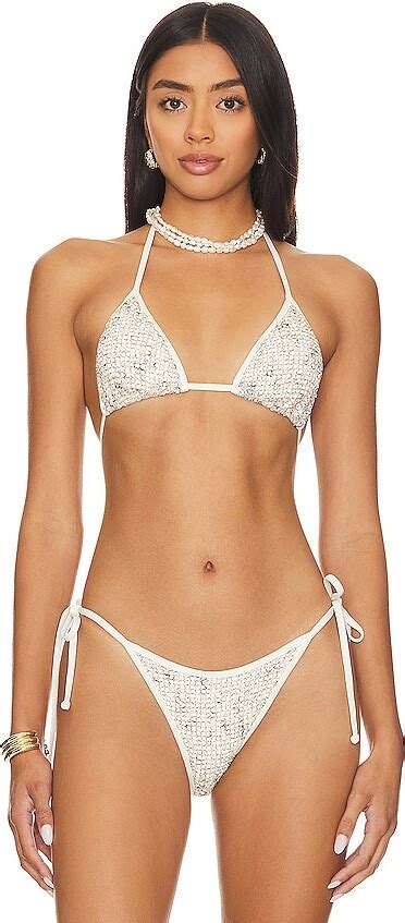 L Space X Hanna Montazami Lotus Bikini Top ShopStyle Swimwear