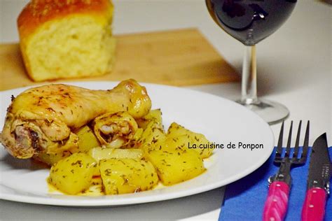 Pilon De Poulet Mariné Et Pommes De Terre Au Four Au Poivre De Kampot