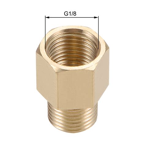 Uxcell Brass Threaded Pipe Fitting G Male X G Female Hex Bushing