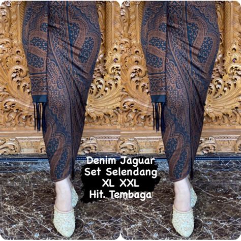 Jual Rok Songket Bali Set Selendang Jaguar Premium Kamen Jadi Set